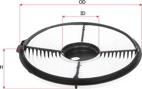 SAKURA Automotive A-1130 - Повітряний фільтр autocars.com.ua