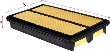 SAKURA Automotive A-1666 - Повітряний фільтр autocars.com.ua