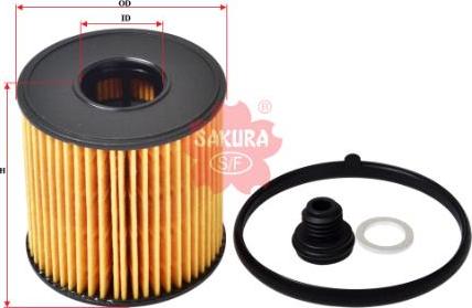 SAKURA Automotive EO-28170 - Масляний фільтр autocars.com.ua