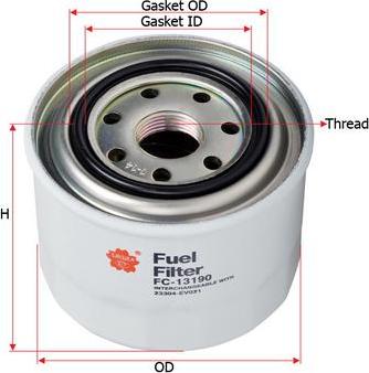 SAKURA Automotive FC-13190 - Топливный фильтр autodnr.net