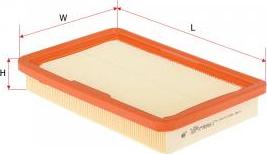 Sakura Filters AU FA-2802 - Повітряний фільтр autocars.com.ua