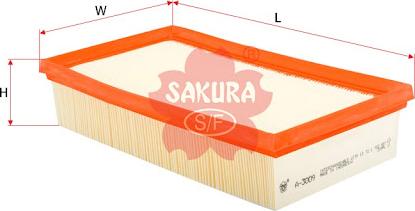 Sakura Filters AU FA-3009 - Повітряний фільтр autocars.com.ua