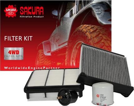 Sakura Filters AU K-10140 - Комплект фільтра autocars.com.ua
