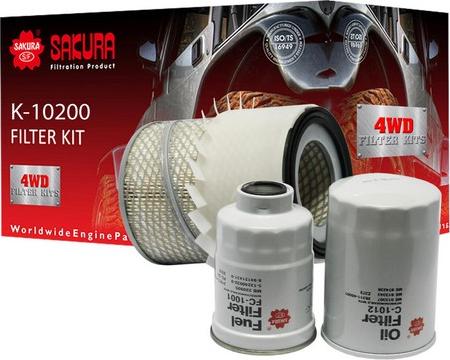 Sakura Filters AU K-10200 - Комплект фільтра autocars.com.ua