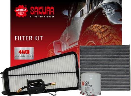 Sakura Filters AU K-11210 - Комплект фільтра autocars.com.ua