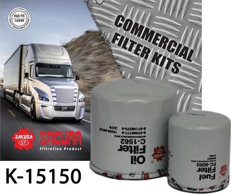Sakura Filters AU K-15150 - Комплект фільтра autocars.com.ua