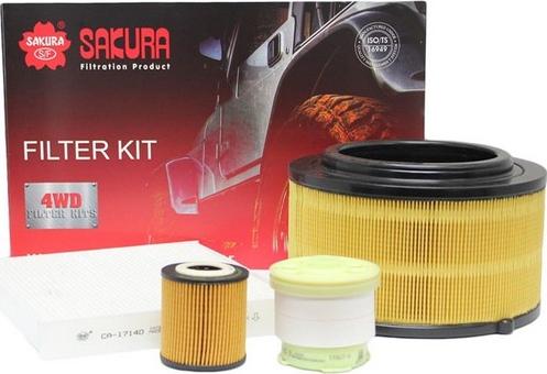Sakura Filters AU K-17010 - Комплект фільтра autocars.com.ua