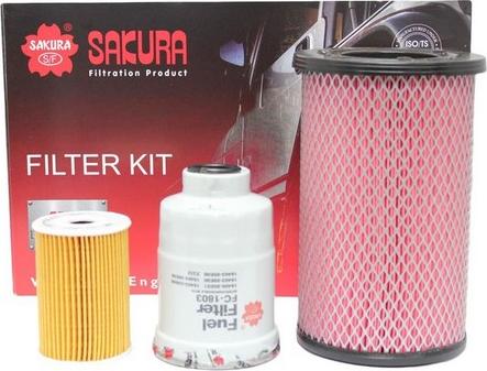 Sakura Filters AU K-18070 - Комплект фільтра autocars.com.ua