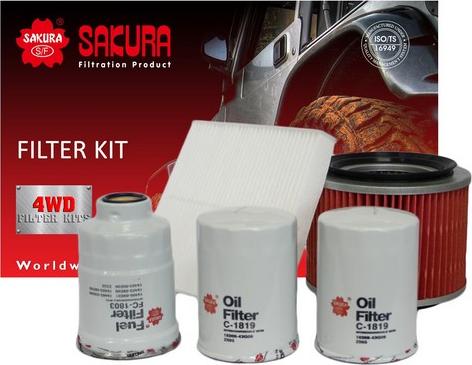 Sakura Filters AU K-18270 - Комплект фільтра autocars.com.ua