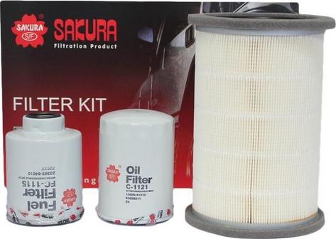 Sakura Filters AU K-19010 - Комплект фільтра autocars.com.ua