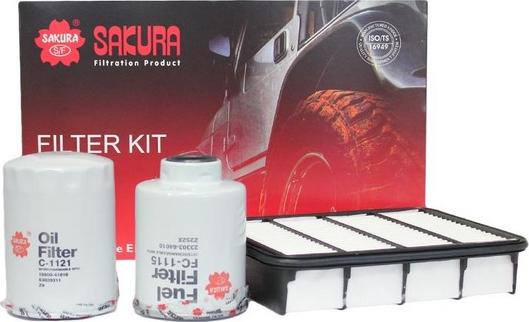 Sakura Filters AU K-19020 - Комплект фільтра autocars.com.ua
