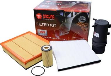 Sakura Filters AU K-31040 - Комплект фільтра autocars.com.ua
