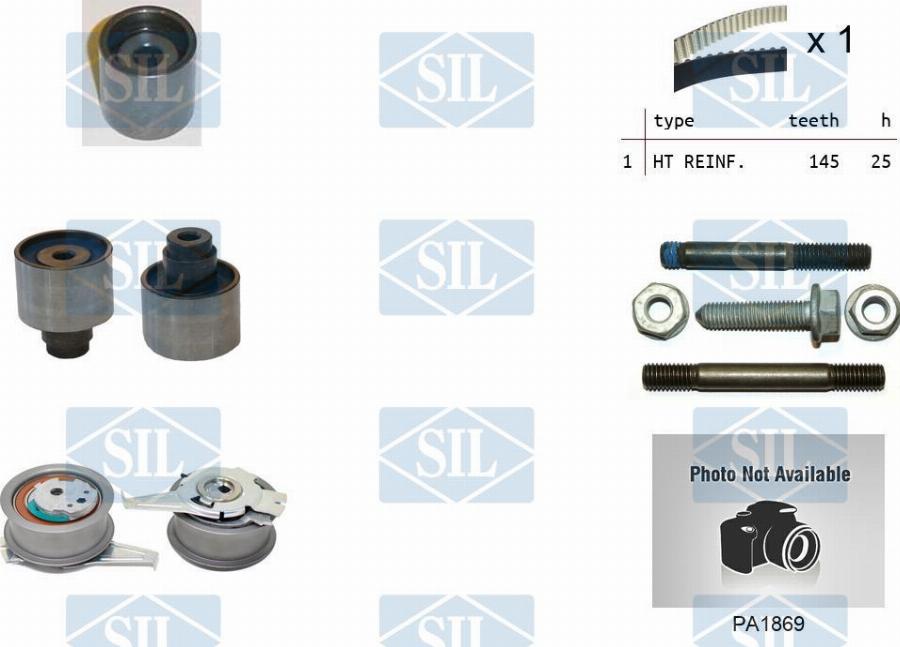 Saleri SIL K2PA1869 - Водяной насос + комплект зубчатого ремня autodnr.net