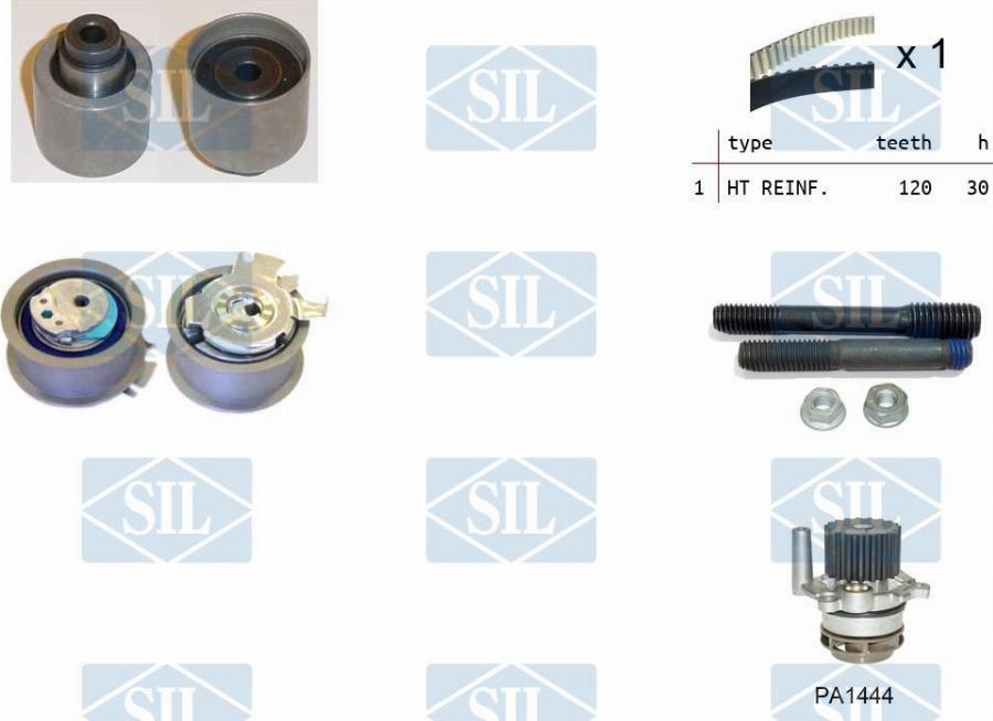 Saleri SIL K3PA1444 - Водяной насос + комплект зубчатого ремня autodnr.net