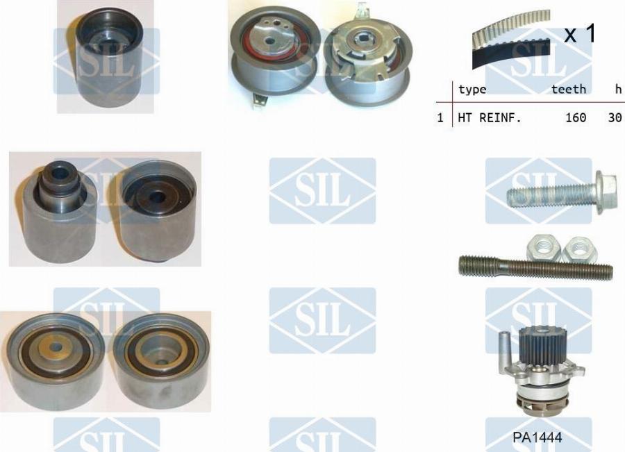 Saleri SIL K4PA1444 - Водяной насос + комплект зубчатого ремня autodnr.net