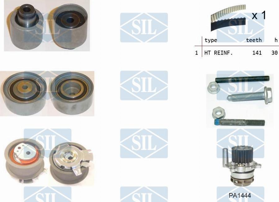 Saleri SIL K5PA1444 - Водяной насос + комплект зубчатого ремня autodnr.net