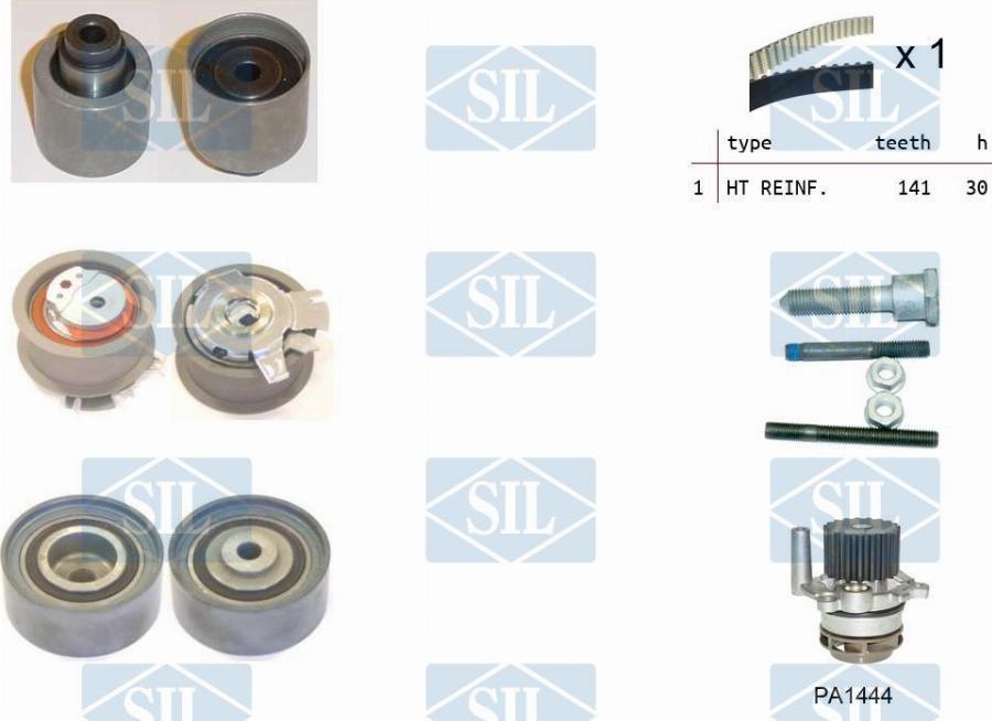 Saleri SIL K6PA1444 - Водяной насос + комплект зубчатого ремня autodnr.net
