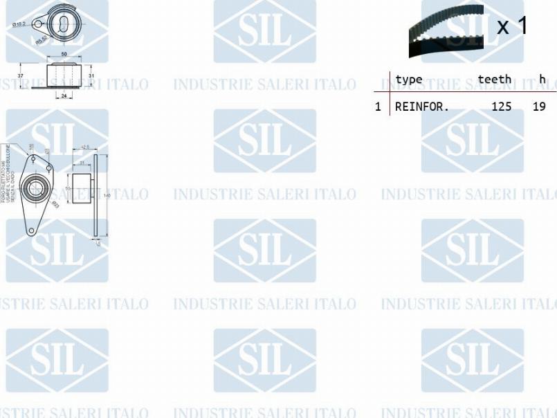 Saleri SIL TK1070 - Комплект ремня ГРМ autodnr.net