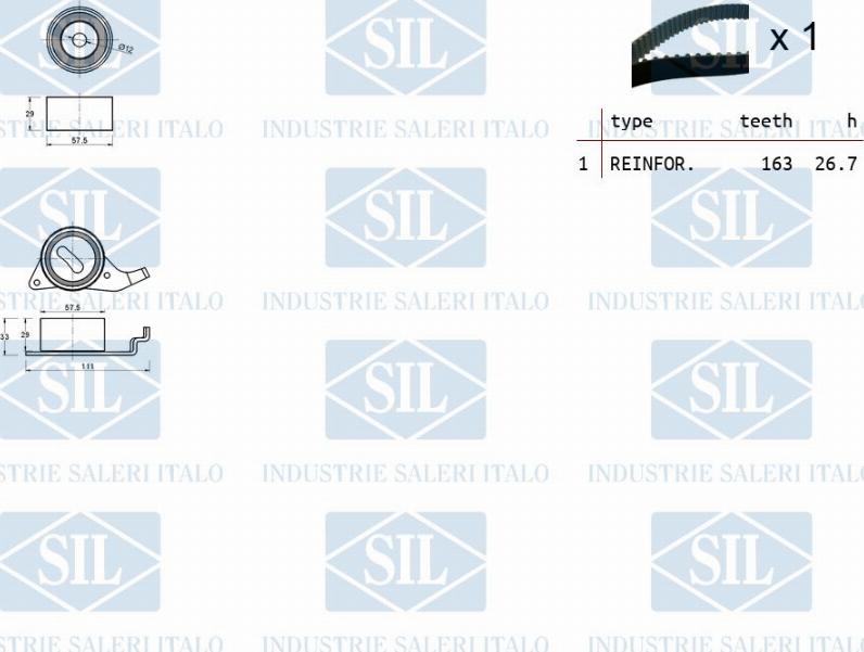 Saleri SIL TK1190 - Комплект ремня ГРМ autodnr.net
