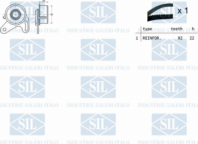 Saleri SIL TK1316 - Комплект ремня ГРМ avtokuzovplus.com.ua