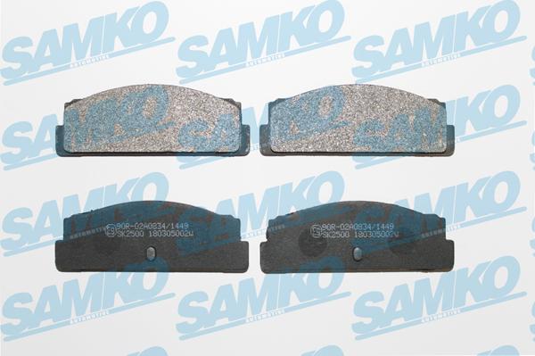 Samko 5SP002 - Гальмівні колодки, дискові гальма autocars.com.ua
