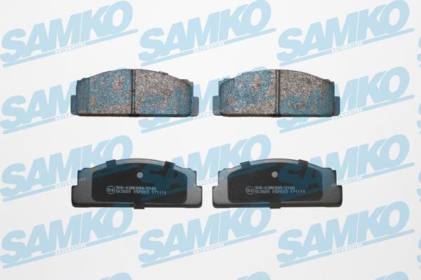 Samko 5SP003 - Гальмівні колодки, дискові гальма autocars.com.ua