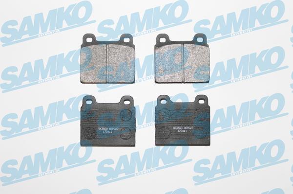 Samko 5SP027 - Гальмівні колодки, дискові гальма autocars.com.ua