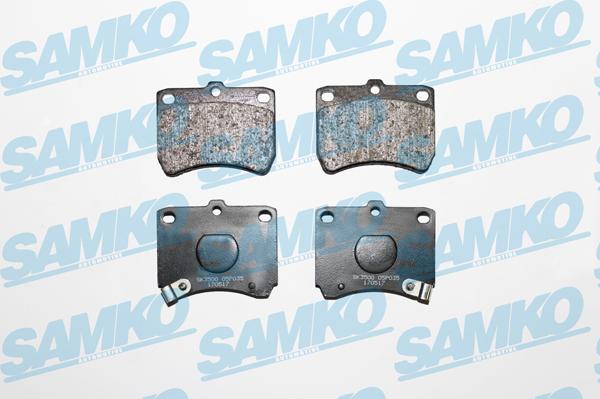 Samko 5SP035 - Гальмівні колодки, дискові гальма autocars.com.ua