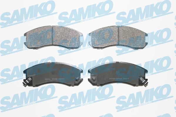 Samko 5SP036 - Тормозные колодки, дисковые, комплект avtokuzovplus.com.ua