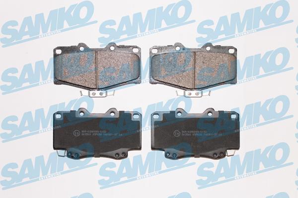 Samko 5SP058 - Тормозные колодки, дисковые, комплект avtokuzovplus.com.ua