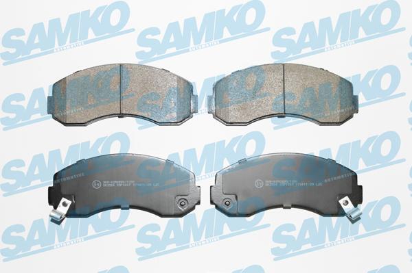 Samko 5SP1007 - Тормозные колодки, дисковые, комплект avtokuzovplus.com.ua