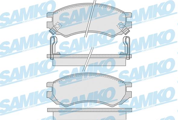 Samko 5SP1008 - Гальмівні колодки, дискові гальма autocars.com.ua