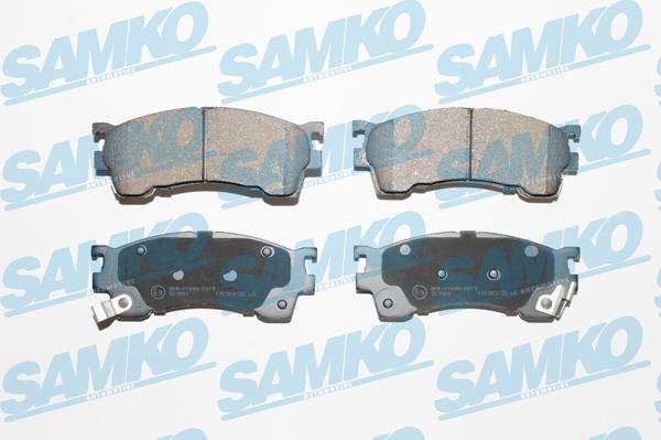 Samko 5SP1017 - Гальмівні колодки, дискові гальма autocars.com.ua