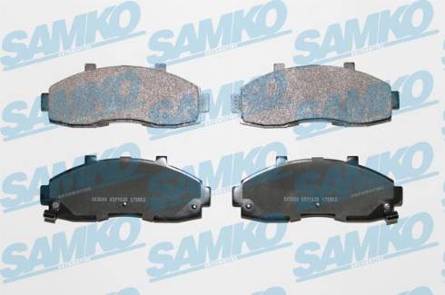Samko 5SP1020 - Гальмівні колодки, дискові гальма autocars.com.ua