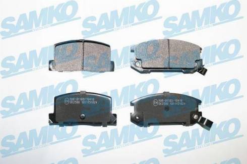 Samko 5SP1024 - Тормозные колодки, дисковые, комплект avtokuzovplus.com.ua