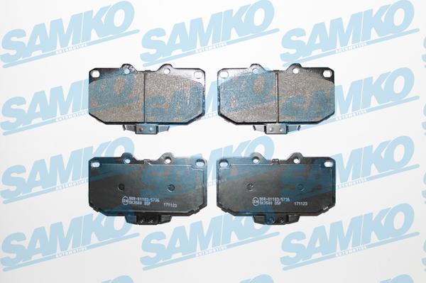 Samko 5SP1027 - Гальмівні колодки, дискові гальма autocars.com.ua