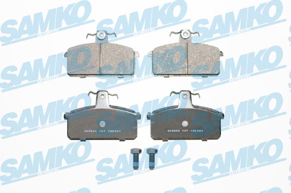 Samko 5SP107 - Тормозные колодки, дисковые, комплект avtokuzovplus.com.ua