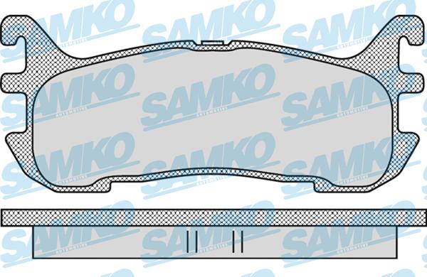 Samko 5SP1099 - Тормозные колодки, дисковые, комплект avtokuzovplus.com.ua