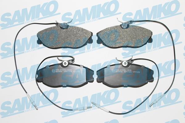 Samko 5SP1104 - Тормозные колодки, дисковые, комплект avtokuzovplus.com.ua