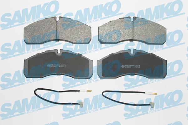 Samko 5SP1109A - Гальмівні колодки, дискові гальма autocars.com.ua