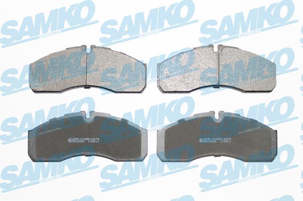 Samko 5SP1109 - Гальмівні колодки, дискові гальма autocars.com.ua