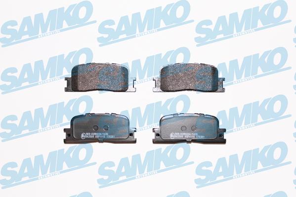 Samko 5SP1115 - Тормозные колодки, дисковые, комплект avtokuzovplus.com.ua
