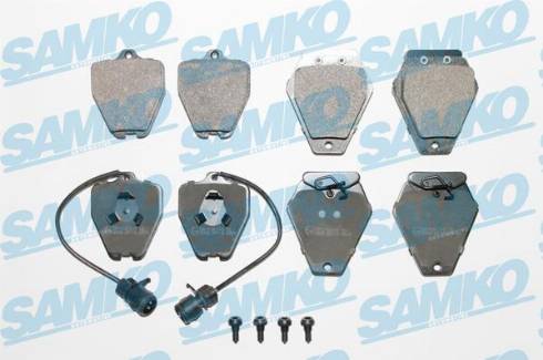 Samko 5SP1118 - Тормозные колодки, дисковые, комплект avtokuzovplus.com.ua