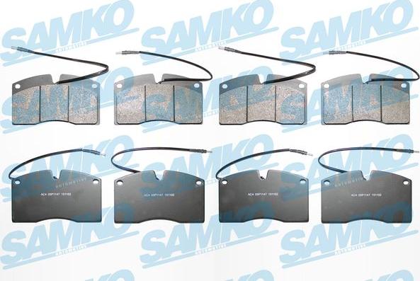 Samko 5SP1147 - Тормозные колодки, дисковые, комплект avtokuzovplus.com.ua