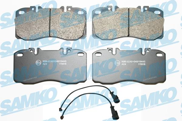 Samko 5SP1164A - Тормозные колодки, дисковые, комплект avtokuzovplus.com.ua