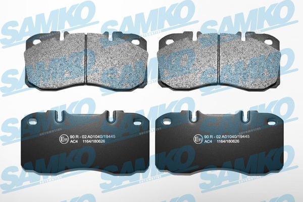 Samko 5SP1164 - Гальмівні колодки, дискові гальма autocars.com.ua