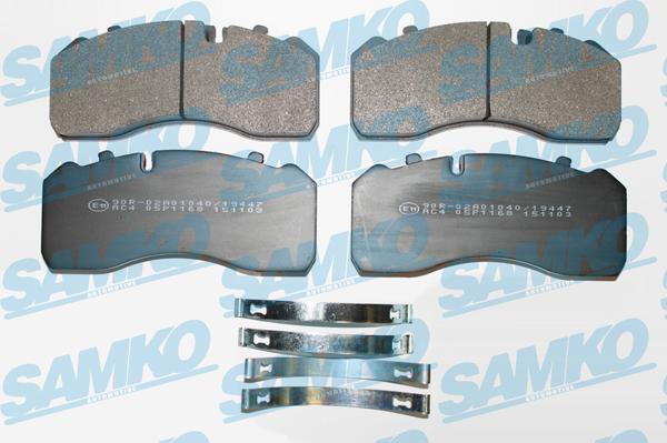 Samko 5SP1168 - Гальмівні колодки, дискові гальма autocars.com.ua