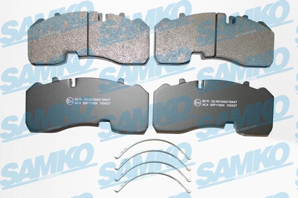 Samko 5SP1185 - Гальмівні колодки, дискові гальма autocars.com.ua