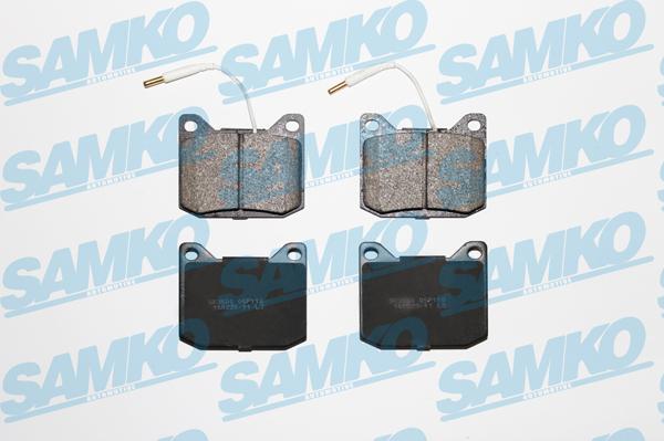 Samko 5SP118 - Тормозные колодки, дисковые, комплект avtokuzovplus.com.ua