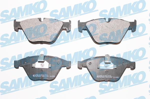 Samko 5SP1193 - Тормозные колодки, дисковые, комплект avtokuzovplus.com.ua